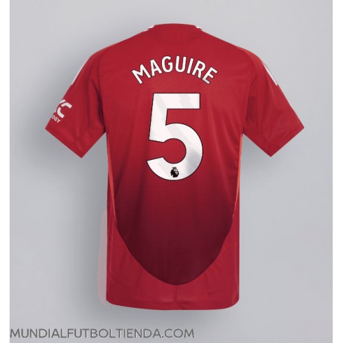 Camiseta Manchester United Harry Maguire #5 Primera Equipación Replica 2024-25 mangas cortas